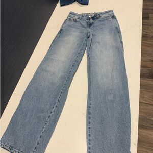PacSun Light Blue Wide Leg Jeans for Women